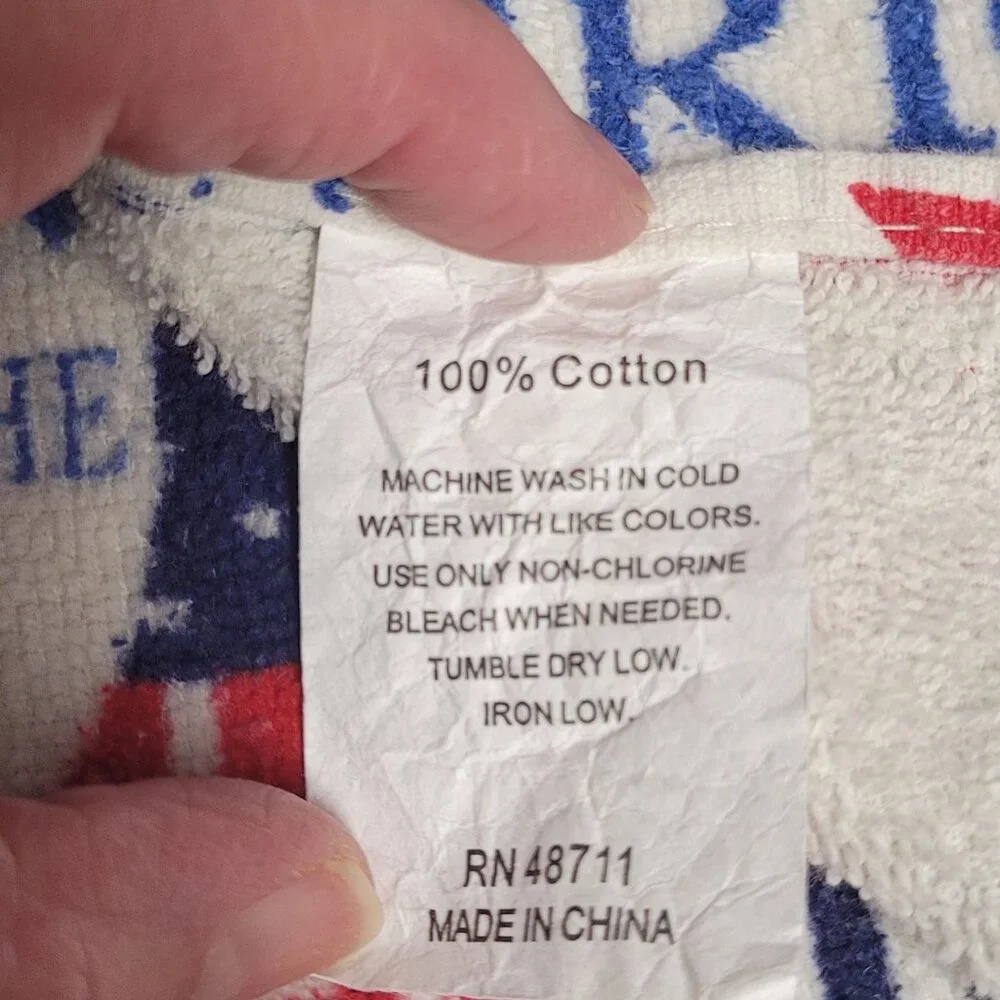4th of July Kitchen Towel & Blue/White Check Kitchen Towel